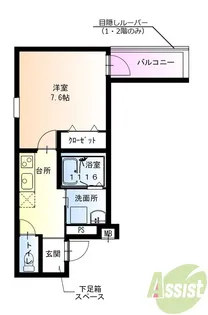 フジパレス神田南通Ⅱ番館【1階】の間取り