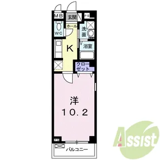 ウィンザー越水【2階】の間取り