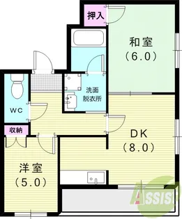 モンテ老松【2階】の間取り