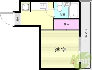 サンライフ若草【5階】の間取り