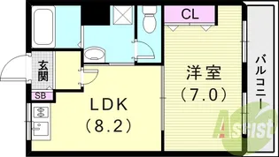 ハイツ77【2階】の間取り