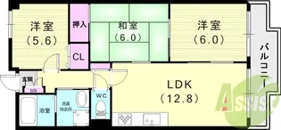 アグア【3階】の間取り