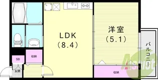 CASA立花【3階】の間取り