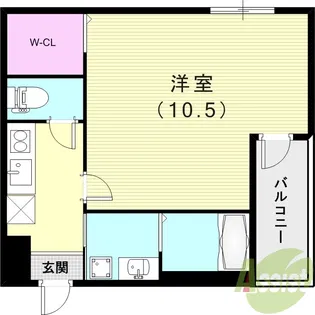 フジパレス西宮甲東園Ⅰ番館【3階】の間取り