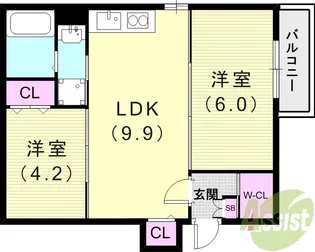The Residence大庄西町【1階】の間取り