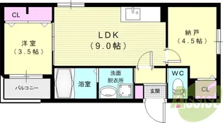 CALME【2階】の間取り