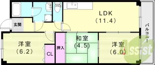 アルトピノ立花【2階】の間取り