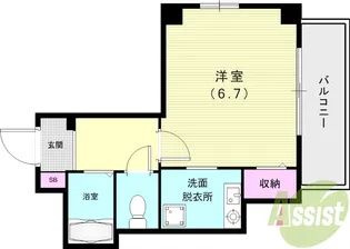 KマンションJIN【2階】の間取り