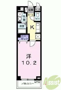 ウィンザー越水【1階】の間取り