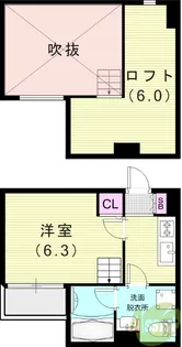 スカイヴィラ立花【2階】の間取り