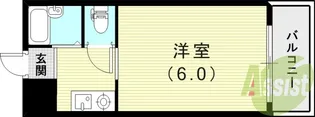 エルジャン夙川【1階】の間取り
