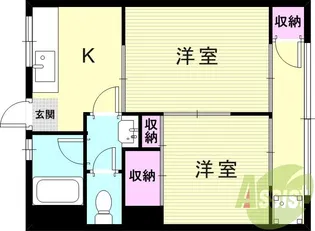 ラ・ポール伊丹【2階】の間取り