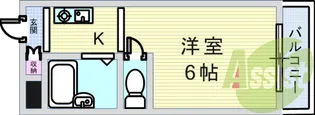 アーバンハイツテラモト【2階】の間取り