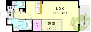 LEGALAND+NISHINOMIYA PARKSIDE【3階】の間取り
