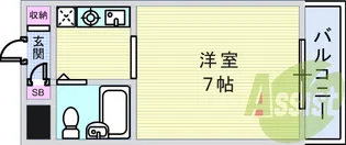 サンハイツ白鳩III【4階】の間取り