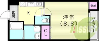 フジパレス西宮鳴尾【1階】の間取り