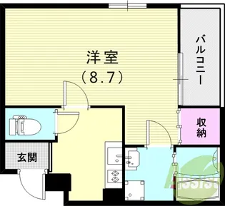 コティ宝塚【1階】の間取り