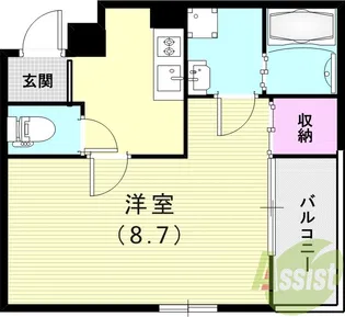 コティ宝塚【1階】の間取り
