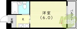 プリエール名神尼崎【9階】の間取り