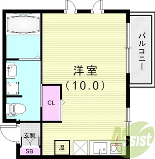 ル・シエール次屋【1階】の間取り