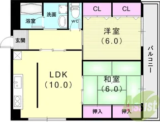 アスカハイツ【3階】の間取り