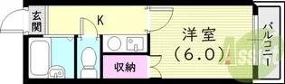 ひいらぎ塚口【2階】の間取り