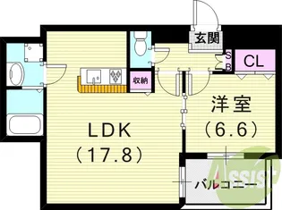 プロスペリテ【3階】の間取り