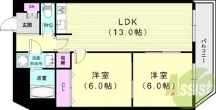 シェリール武庫【1階】の間取り