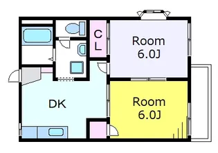 東京都小金井市中町2丁目【アパート】の間取り
