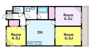 東京都小金井市梶野町3丁目【マンション】の間取り