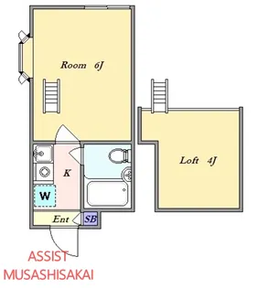 シティパレス上石神井2【1階】の間取り