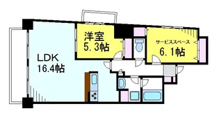 イストワール【6階】の間取り