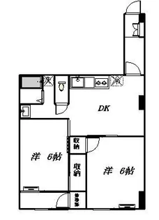 東京都渋谷区笹塚2丁目【マンション】の間取り