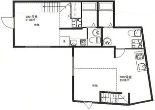 東京都渋谷区笹塚3丁目【アパート】の間取り