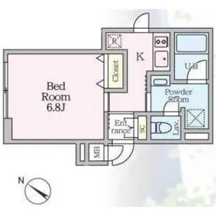 Maison deM HATSUDAI【1階】の間取り