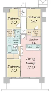 トラープランド蒼麗館【7階】の間取り