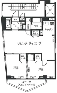 東京都中野区中野5丁目【マンション】の間取り