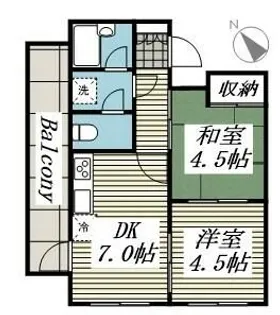 東京都世田谷区南烏山6丁目【マンション】の間取り