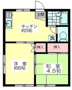 東京都世田谷区上北沢4丁目【アパート】の間取り