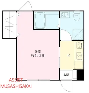 東京都小金井市緑町2丁目【アパート】の間取り