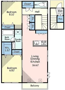 (仮称)中町3丁目メゾン【2階】の間取り