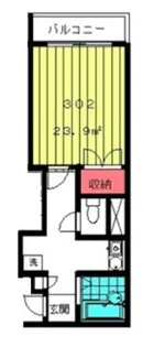 フォルトゥーナ目黒【3階】の間取り