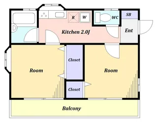 ハイツ白金【1階】の間取り