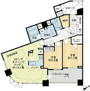 ライオンズステージ目黒本町【503号室】の間取り