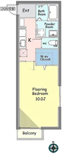 フォレストメゾン西小山【2階】の間取り