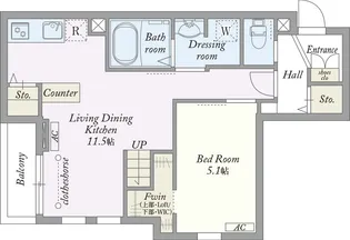 My Style vintage 明大前ヒルズ【3階】の間取り