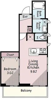 プティ サリチェ【3階】の間取り