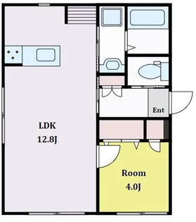 クアトレ北沢【1階】の間取り