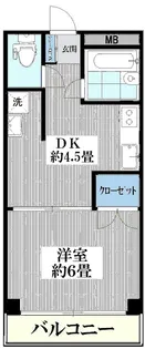 ドエル早崎【1階】の間取り