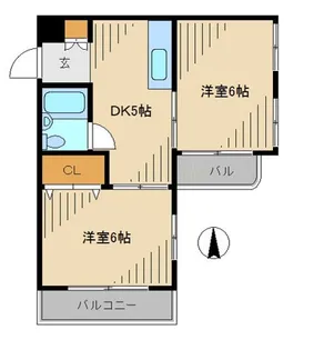 東京都中野区本町1丁目【マンション】の間取り